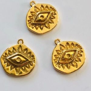 24K Gold Plated Third Eye Charm